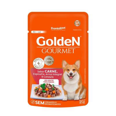 Ração Úmida Golden Gourmet Cães Adultos Porte Pequeno Carne