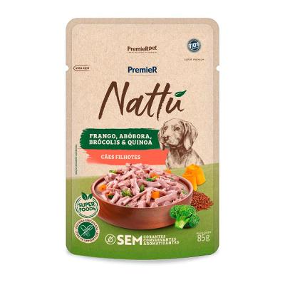 Ração Úmida Premier Nattu Cães Filhotes Frango e Abóbora