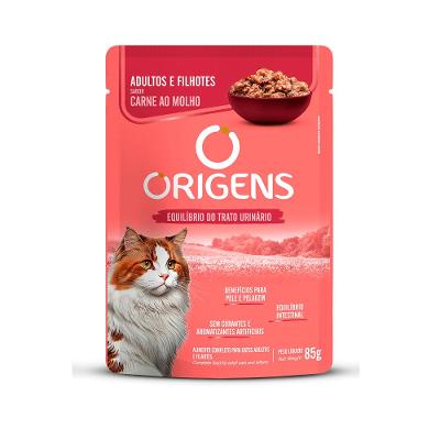 Ração Úmida Origens Gatos Carne ao Molho