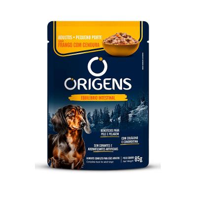 Ração Úmida Origens Cães Adultos Porte Pequeno Frango com Cenoura