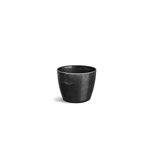 Cachepô Redondo Elegante Preto Ônix Nutriplan
