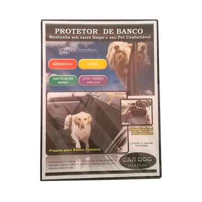 Capa para Banco de Carro Premium Xadrez Amarela Vila Flor