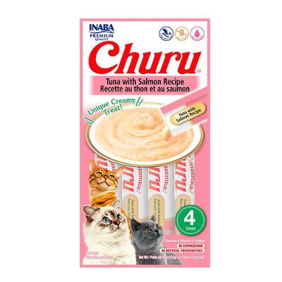 Petisco Churu Atum e Salmão para Gatos