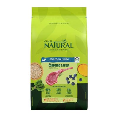 Ração Guabi Natural Cães Adultos Raças Mini e Pequeno Cordeiro e Aveia