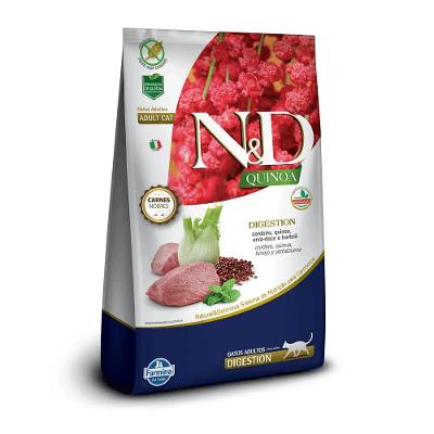 Ração N&amp;D Quinoa Gatos Adultos Digestion Cordeiro