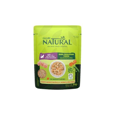 Ração Úmida Guabi Natural Gatos Frango, Cereais Integrais e Vegetais