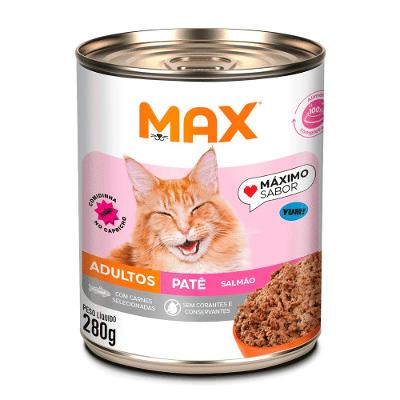 Ração Úmida Max Cat Adultos Patê Salmão