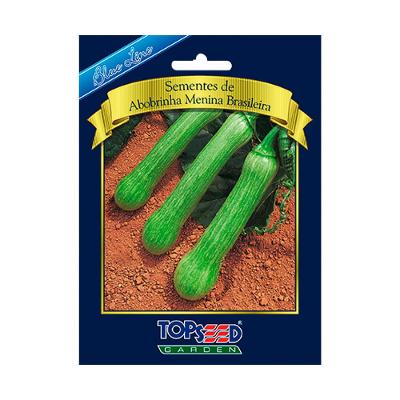 Sementes de Abobrinha Menina Brasileira Blue Line Topseed Garden