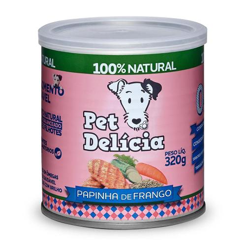 Ração Úmida Pet Delícia Cães Filhotes Papinha de Frango