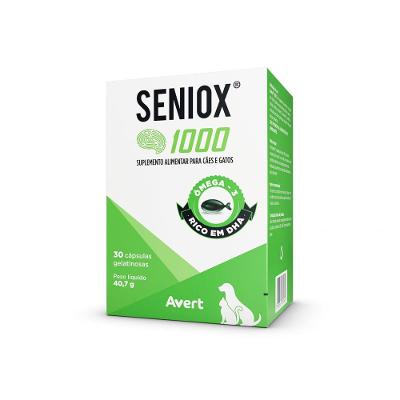 Seniox 1000mg Avert - Suplemento Alimentar para Cães e Gatos