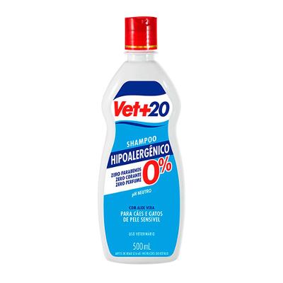 Shampoo Hipoalergênico Cães e Gatos Vet+20