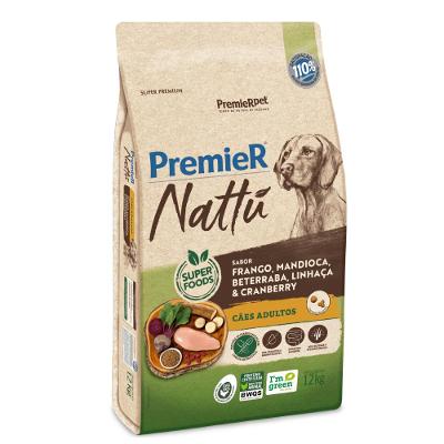 Ração Premier Nattu Cães Adultos Mandioca