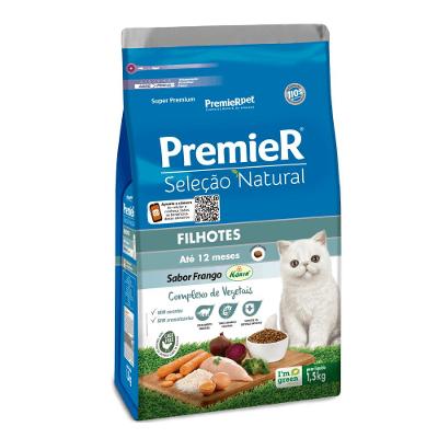 Ração Premier Seleção Natural Gatos Filhotes Frango