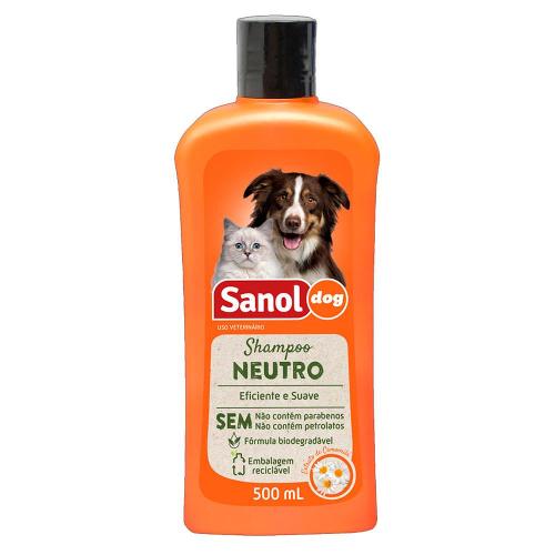 Shampoo Neutro Cães e Gatos Sanol