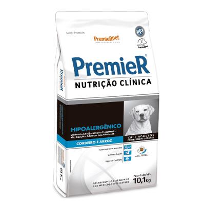 Ração Premier Nutrição Clínica Hipoalergênico Cães Médio e Grande Porte Cordeiro e Arroz