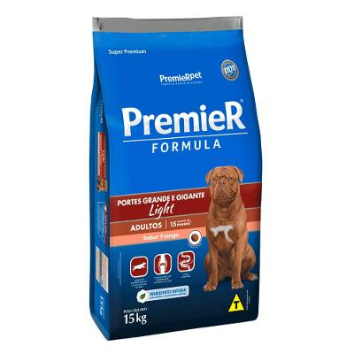 Ração Premier Formula Light Cães Adultos Raças Grandes e Gigantes Frango