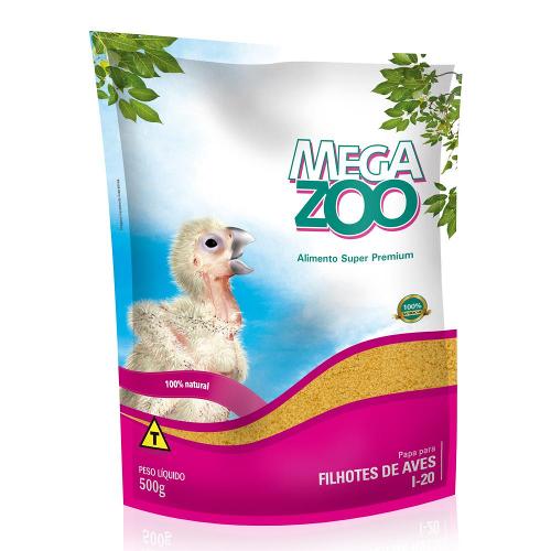Papa para Filhote de Aves Megazoo 500g