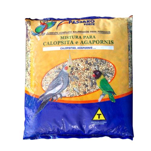 Mistura para Calopsita e Agapornes Pássaro Forte 500g