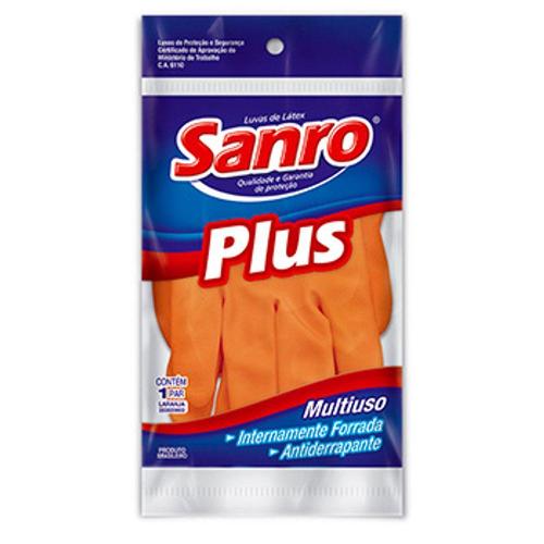 Luva Látex Plus Multiuso Sanro