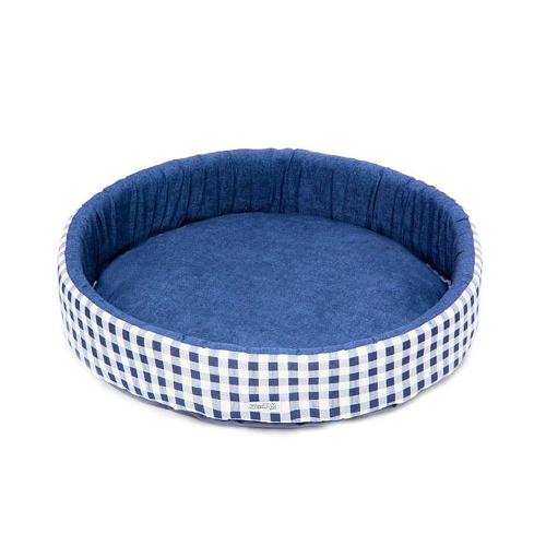 Cama Redonda Fábrica Pet Azul