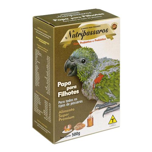 Ração Papa para Pássaros Filhotes Nutripássaros 500g
