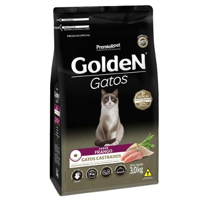 Ração Golden Gatos Castrados - Frango