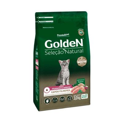Ração Golden Seleção Natural Gatos Filhotes Frango e Arroz