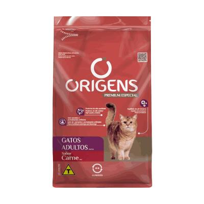 Ração Origens Gatos Adultos Carne