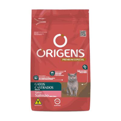 Ração Origens Gatos Castrados Salmão