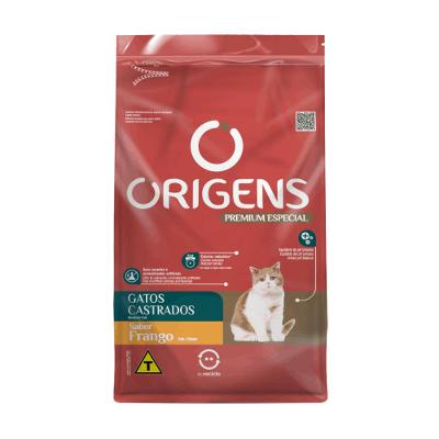 Ração Origens Gatos Castrados Frango