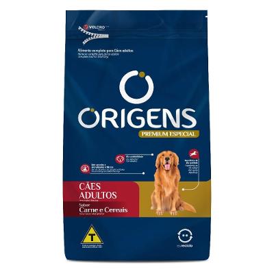 Ração Origens Cães Adultos Carne e Cereais