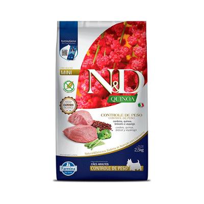 Ração N&D Quinoa Controle de Peso Cães Adultos Raças Mini