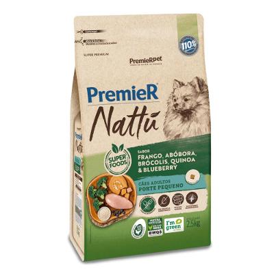 Ração Premier Nattu Cães Adultos Abóbora Pequeno Porte