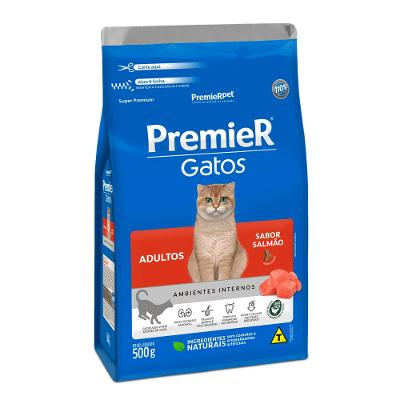 Ração Premier Ambientes Internos Gatos Adultos Salmão