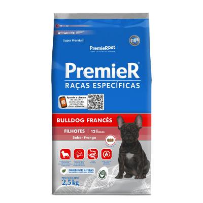 Ração Premier Raças Específicas Bulldog Francês Filhotes Frango