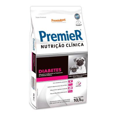 Ração Premier Nutrição Clínica Diabetes Cães Adultos e Filhotes Raças Pequenas