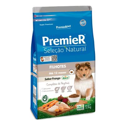 Ração Premier Seleção Natural Cães Filhotes Frango
