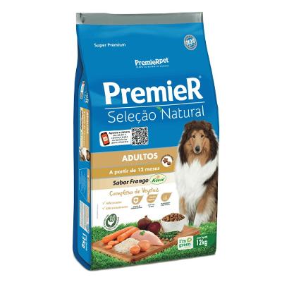 Ração Premier Seleção Natural Cães Adultos Frango Korin