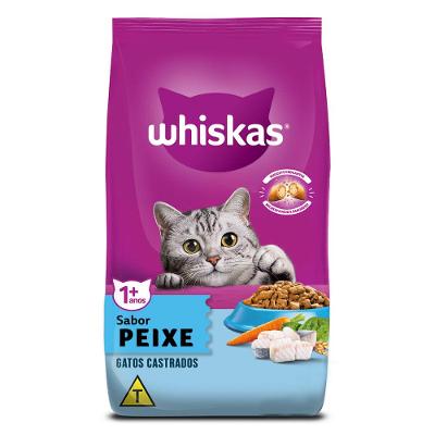 Ração Whiskas Gatos Adultos Castrados Peixe