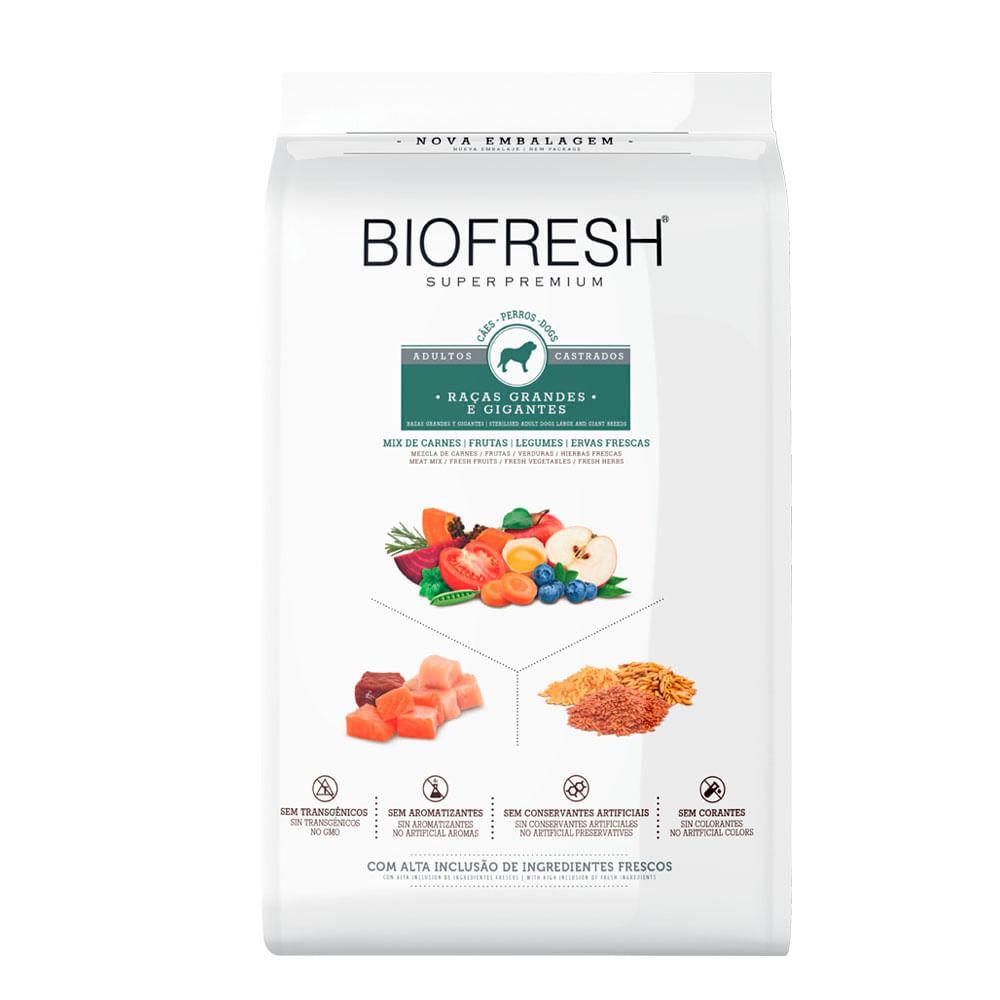 Ração Biofresh Cães Castrados Raças Grandes e Gigantes - 1