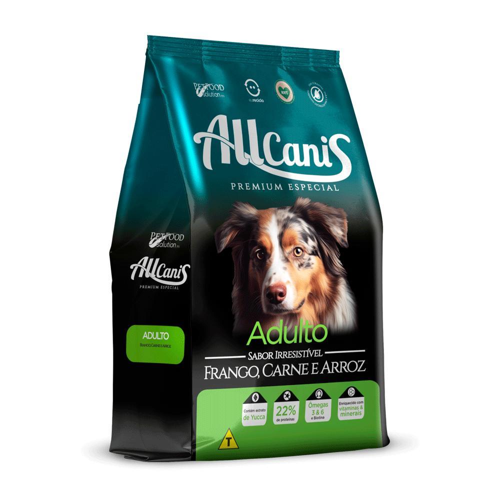 Ração Allcanis Premium Cães Adultos Frango Carne e Arroz - 2