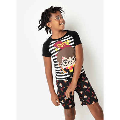 Pijama Manga Curta Viscolycra Menino Harry Potter