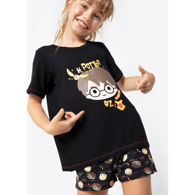 Pijama Manga Curta Viscolycra Menina Harry Potter
