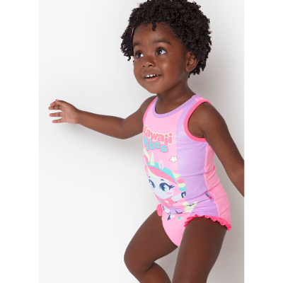 Maio Bebê Menina Unicórnio Kawaii