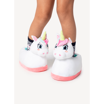 Pantufa Menina Teen Unicórnio Shine