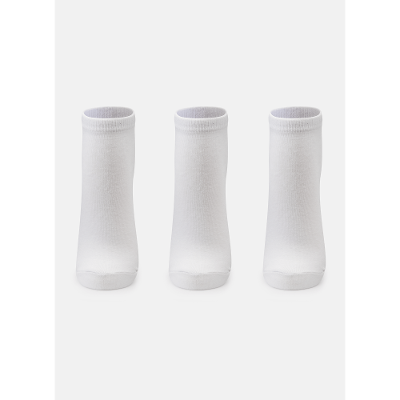 Kit com 3 Meias Unissex Adulto Lisas