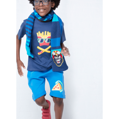 Bermuda Infantil Moletom Junk Food