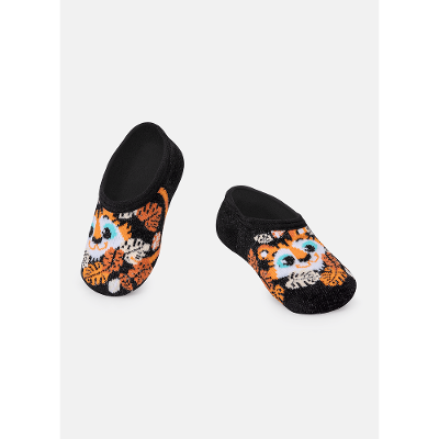 Meia Sapatilha Bebê Menino Tigre
