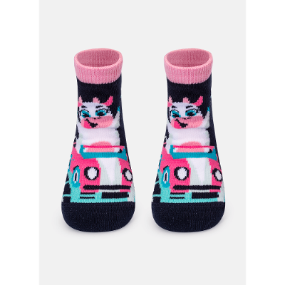 Meia Soquete Cano Médio Bebê Menina Vaca