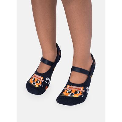 Meia Sapatilha Kids Antiderrapante Gato Xerife